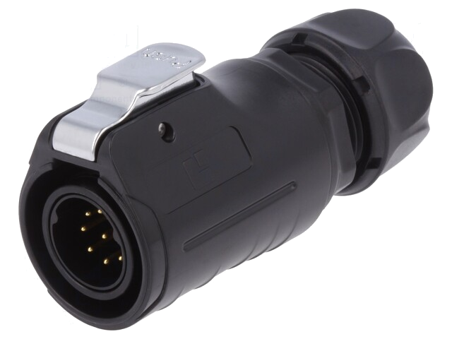 Connector: rond; stekker; maat 20; 02; mannelijk; PIN: 9; verguld; 5A Connector: rond; stekker; maat 20; 02; mannelijk; PIN: 9; verguld; 5A